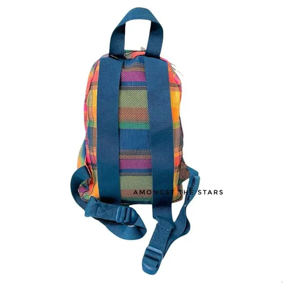 Herschel Supply Co. Orange Green Red Plaid Mini Backpack - Picture 11 of 14